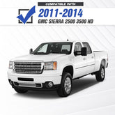 Pickup Replacement Front Winch Bumpers for 2011-2014 GMC Sierra 2500 3500 HD with 5 x LED Lights | Yzona